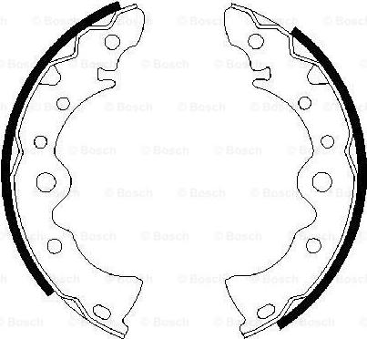 BOSCH 0 986 487 398 - Set saboti frana aaoparts.ro