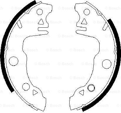 BOSCH 0 986 487 319 - Set saboti frana aaoparts.ro