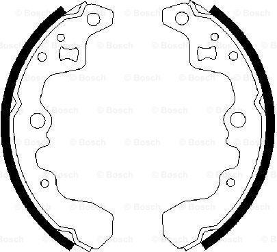 BOSCH 0 986 487 314 - Set saboti frana aaoparts.ro