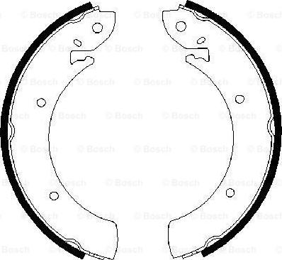 BOSCH 0 986 487 315 - Set saboti frana aaoparts.ro