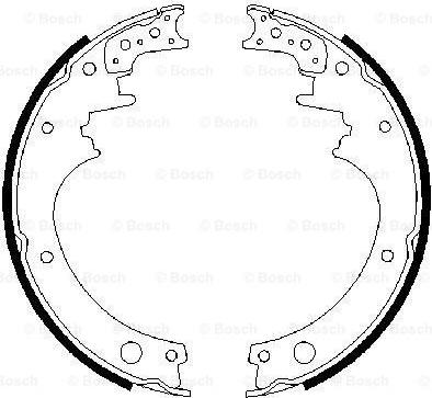 BOSCH 0 986 487 316 - Set saboti frana aaoparts.ro