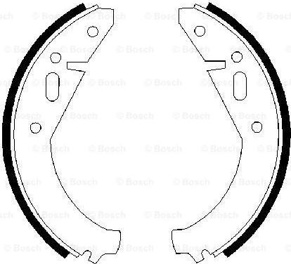 BOSCH 0 986 487 321 - Set saboti frana aaoparts.ro