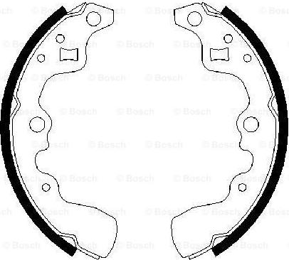 BOSCH 0 986 487 379 - Set saboti frana aaoparts.ro