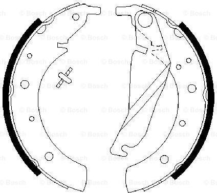 BOSCH 0 986 487 212 - Set saboti frana aaoparts.ro