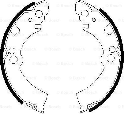 BOSCH 0 986 487 235 - Set saboti frana aaoparts.ro