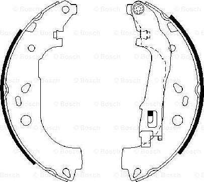 BOSCH 0 986 487 717 - Set saboti frana aaoparts.ro