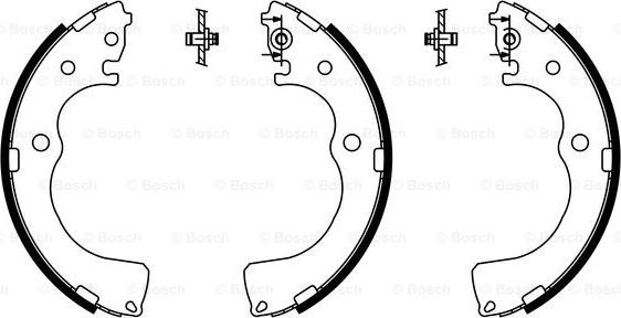 BOSCH 0 986 487 789 - Set saboti frana aaoparts.ro