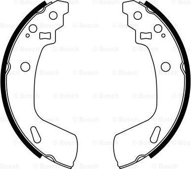 BOSCH 0 986 487 775 - Set saboti frana aaoparts.ro