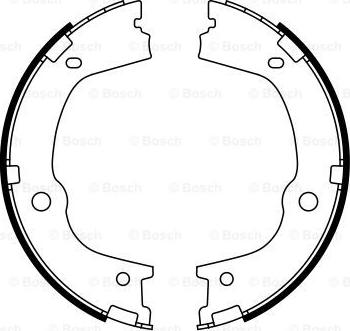 BOSCH 0 986 487 776 - Set saboti frana, frana de mana aaoparts.ro