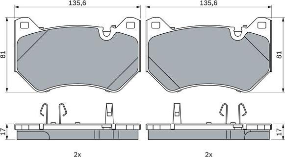 BOSCH 0 986 424 965 - Set placute frana,frana disc aaoparts.ro