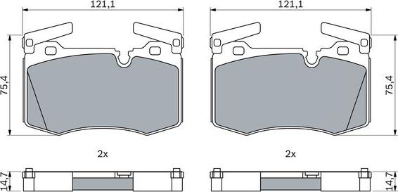 BOSCH 0 986 424 918 - Set placute frana,frana disc aaoparts.ro