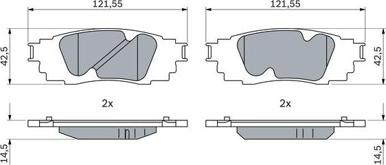 BOSCH 0 986 424 912 - Set placute frana,frana disc aaoparts.ro