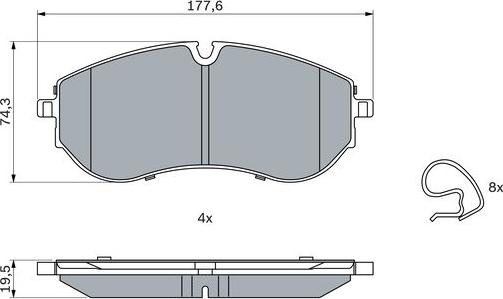 BOSCH 0 986 424 931 - Set placute frana,frana disc aaoparts.ro