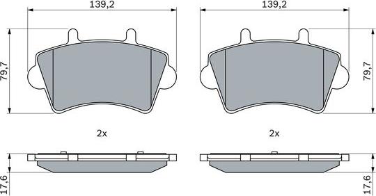 BOSCH 0 986 424 938 - Set placute frana,frana disc aaoparts.ro