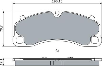 BOSCH 0 986 424 925 - Set placute frana,frana disc aaoparts.ro