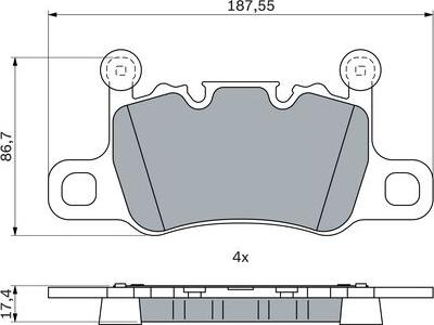 BOSCH 0 986 424 926 - Set placute frana,frana disc aaoparts.ro