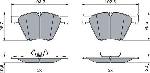 BOSCH 0 986 424 920 - Set placute frana,frana disc aaoparts.ro