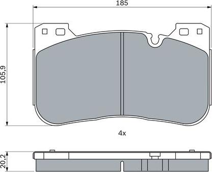 BOSCH 0 986 424 921 - Set placute frana,frana disc aaoparts.ro