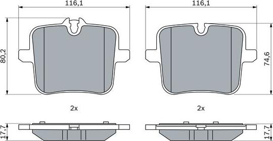 BOSCH 0 986 424 923 - Set placute frana,frana disc aaoparts.ro