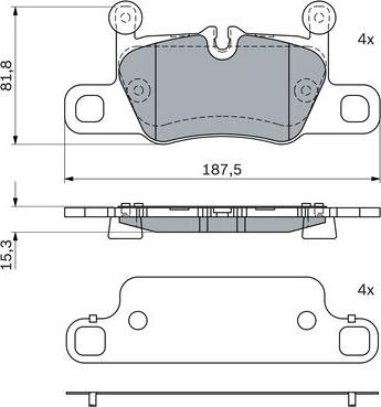 BOSCH 0986424972 - Set placute frana,frana disc aaoparts.ro