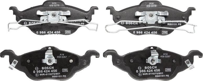 BOSCH 0 986 424 456 - Set placute frana,frana disc aaoparts.ro