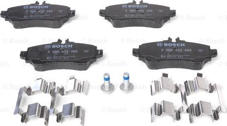 BOSCH 0 986 424 469 - Set placute frana,frana disc aaoparts.ro