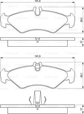 BOSCH 0 986 424 463 - Set placute frana,frana disc aaoparts.ro