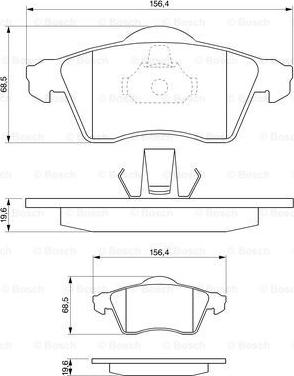 BOSCH 0 986 424 402 - Set placute frana,frana disc aaoparts.ro