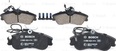 BOSCH 0 986 424 414 - Set placute frana,frana disc aaoparts.ro