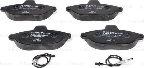 BOSCH 0 986 424 415 - Set placute frana,frana disc aaoparts.ro