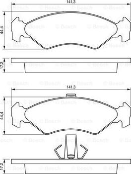 BOSCH 0 986 424 416 - Set placute frana,frana disc aaoparts.ro