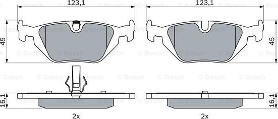 BOSCH 0 986 424 484 - Set placute frana,frana disc aaoparts.ro