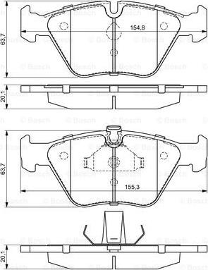 BOSCH 0 986 424 485 - Set placute frana,frana disc aaoparts.ro