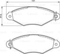 BOSCH 0 986 424 487 - Set placute frana,frana disc aaoparts.ro