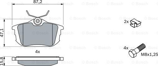 BOSCH 0 986 424 427 - Set placute frana,frana disc aaoparts.ro