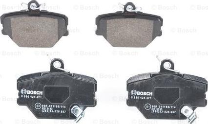 BOSCH 0 986 424 471 - Set placute frana,frana disc aaoparts.ro