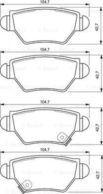 BOSCH 0 986 424 478 - Set placute frana,frana disc aaoparts.ro