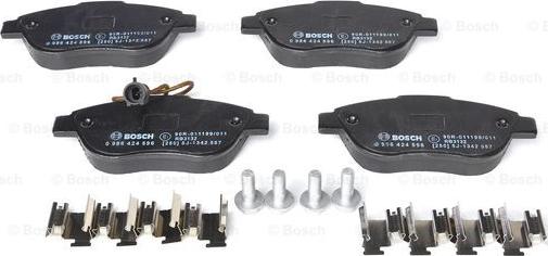 BOSCH 0 986 424 596 - Set placute frana,frana disc aaoparts.ro