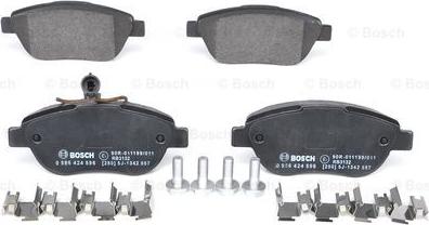 BOSCH 0 986 424 596 - Set placute frana,frana disc aaoparts.ro