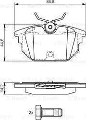 BOSCH 0 986 424 545 - Set placute frana,frana disc aaoparts.ro