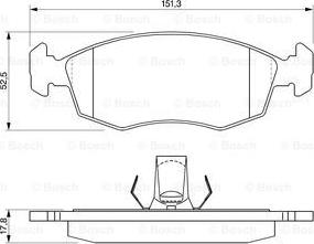 BOSCH 0 986 424 554 - Set placute frana,frana disc aaoparts.ro