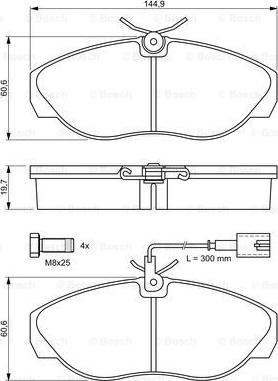 BOSCH 0 986 424 556 - Set placute frana,frana disc aaoparts.ro