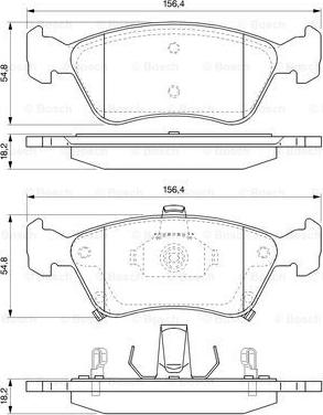 BOSCH 0 986 424 560 - Set placute frana,frana disc aaoparts.ro