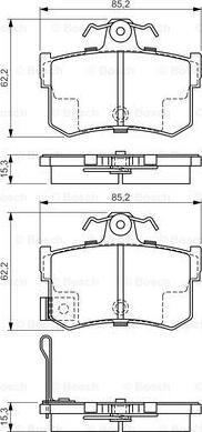 BOSCH 0 986 424 568 - Set placute frana,frana disc aaoparts.ro