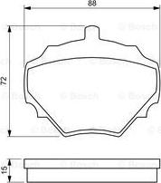 BOSCH 0 986 424 563 - Set placute frana,frana disc aaoparts.ro