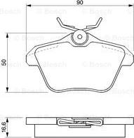 BOSCH 0 986 424 506 - Set placute frana,frana disc aaoparts.ro