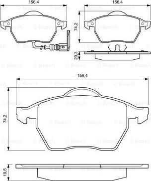 BOSCH 0 986 424 501 - Set placute frana,frana disc aaoparts.ro