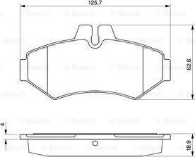 BOSCH 0 986 424 516 - Set placute frana,frana disc aaoparts.ro