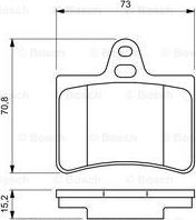 BOSCH 0 986 424 580 - Set placute frana,frana disc aaoparts.ro