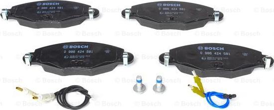 BOSCH 0 986 424 581 - Set placute frana,frana disc aaoparts.ro